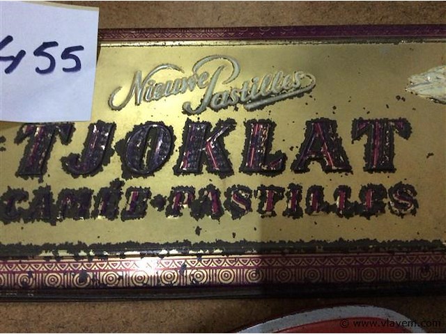 Blikken dozen chocolade 2stuks - afbeelding 3 van  3