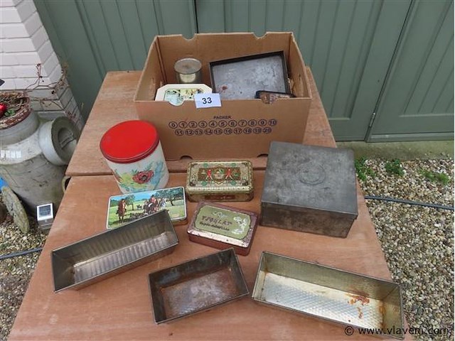 Blikken dozen en bakvormen - afbeelding 1 van  3