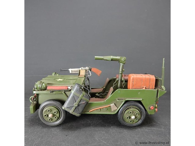 Blikken legerjeep - afbeelding 2 van  5