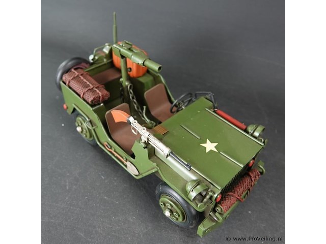 Blikken legerjeep - afbeelding 4 van  5