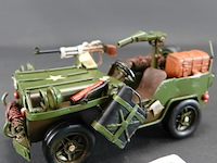 Blikken legerjeep - afbeelding 1 van  5