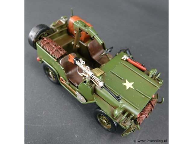 Blikken legerjeep - afbeelding 4 van  5