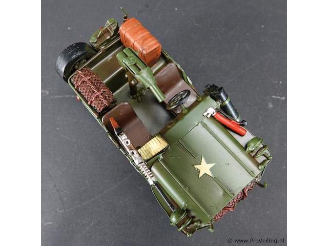 Blikken legerjeep - afbeelding 5 van  5