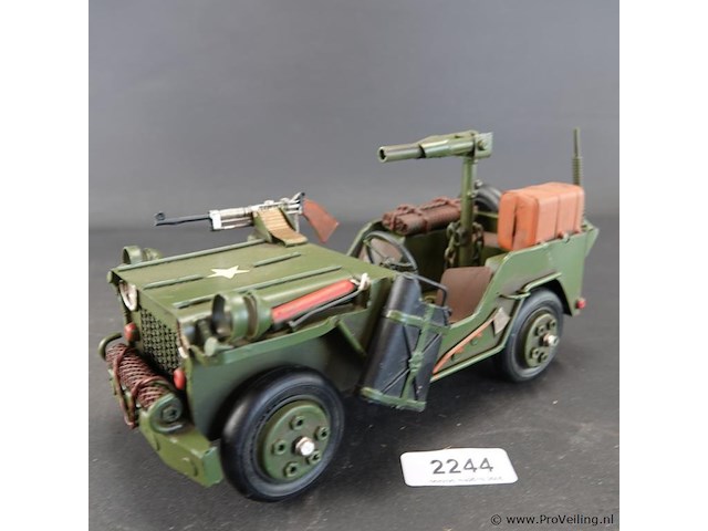 Blikken legerjeep - afbeelding 1 van  5