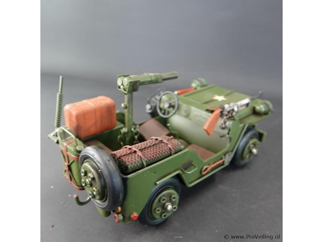 Blikken legerjeep - afbeelding 3 van  5