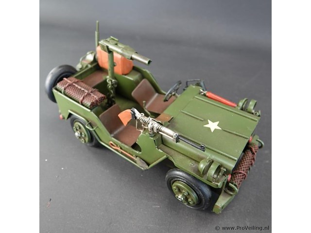 Blikken legerjeep - afbeelding 4 van  5