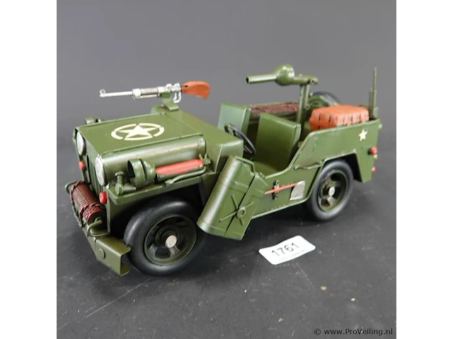 Blikken legerjeep - afbeelding 1 van  5