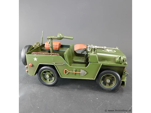 Blikken legerjeep - afbeelding 3 van  5