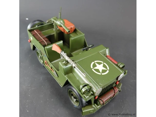 Blikken legerjeep - afbeelding 4 van  5