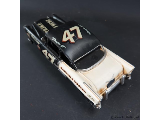 Blikken vintage rallycar - afbeelding 4 van  5