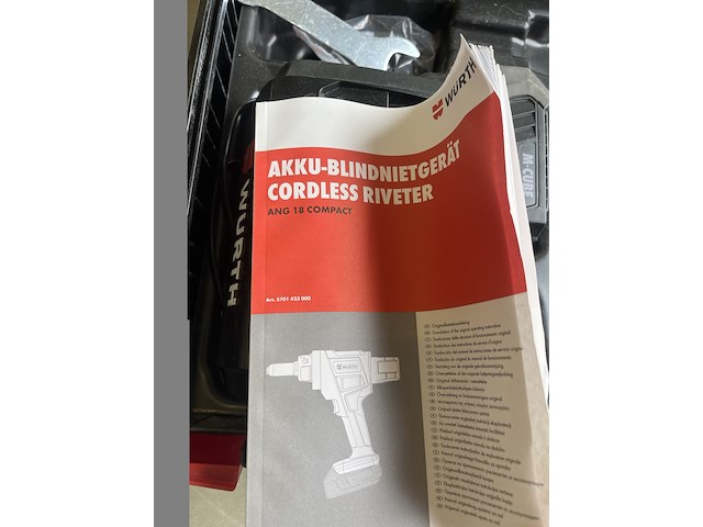 Blindklinknagelmachine, würth, ang 18 compact m-cube, 2024 - afbeelding 9 van  10