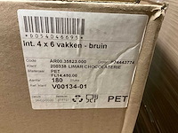 Bliston 8 / 9 vaks inleg tray partij plastic verpakkingen met partij bruine inlegtrays - afbeelding 11 van  11