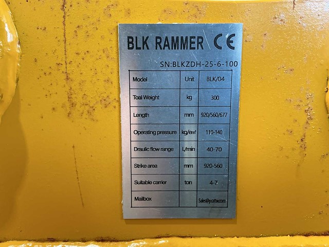 Blk rammer blk/04 heihamer/trilpaat/trilblok - afbeelding 8 van  8