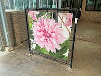 Bloem spandoek in frame (5x)