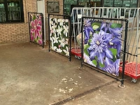 Bloem spandoek in frame (5x) - afbeelding 2 van  5