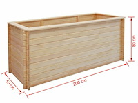 Bloembak 50x200x80cm - afbeelding 4 van  4