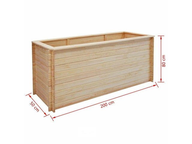 Bloembak 50x200x80cm - afbeelding 4 van  4