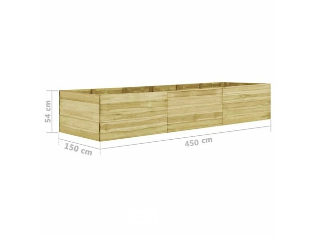 Bloembak, afm 150x300x54cm - afbeelding 1 van  6