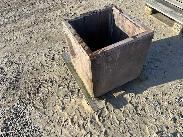 Bloembak beton - antraciet - 50 x 50 x 50 cm (2x) - afbeelding 2 van  3
