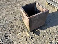 Bloembak beton - antraciet - 50 x 50 x 50 cm (2x) - afbeelding 2 van  3