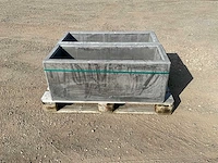 Bloembak beton - antraciet 100 x 40 x 40 cm (2x)