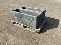 Bloembak beton - antraciet 100 x 40 x 40 cm (2x) - afbeelding 3 van  6