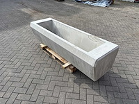 Bloembak beton - grijs - 200 x 43,5 x 45 cm - afbeelding 1 van  1