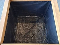 Bloembak, massief eiken | 80x80x80 cm - afbeelding 3 van  3
