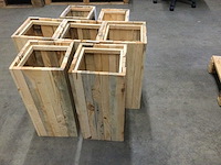 Bloembakken van hout (10x) - afbeelding 2 van  4