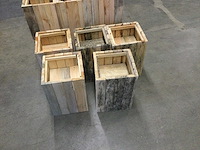 Bloembakken van hout (10x) - afbeelding 2 van  4