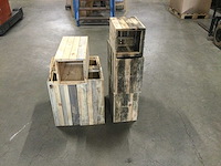 Bloembakken van hout (10x) - afbeelding 2 van  4