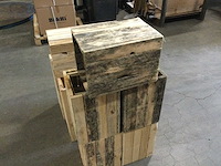 Bloembakken van hout (10x) - afbeelding 1 van  4