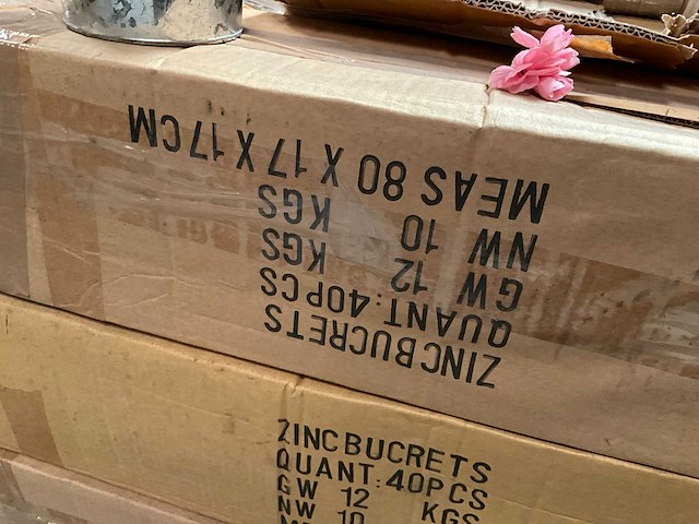Bloemen vaas zink (120x) - afbeelding 5 van  5