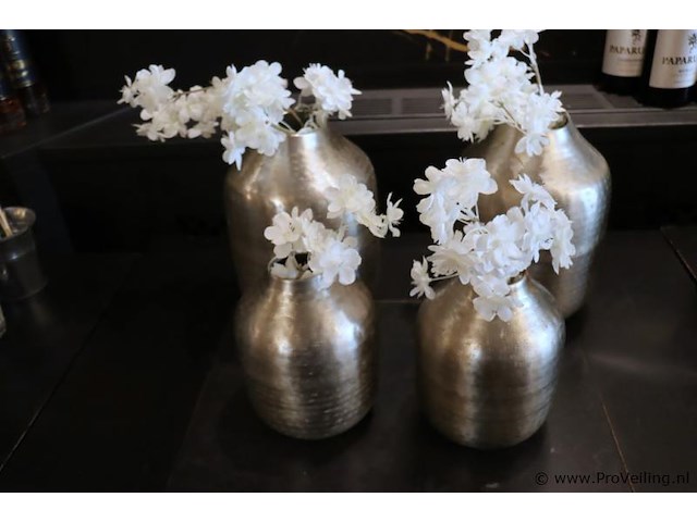 Bloemenvaas incl. kunstbloemen - 4 stuks - afbeelding 1 van  3