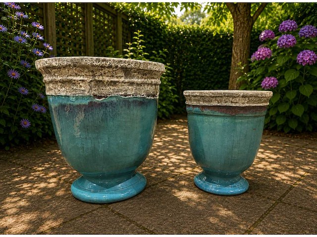 Bloempot (2x) - afbeelding 1 van  8