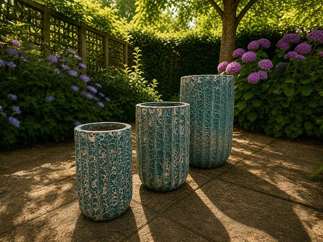 Bloempot (3x) - afbeelding 1 van  8