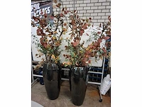 Bloempot decoratie (2x) - afbeelding 2 van  2