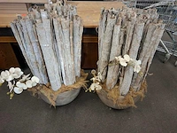 Bloempot decoratie (4x) - afbeelding 4 van  5