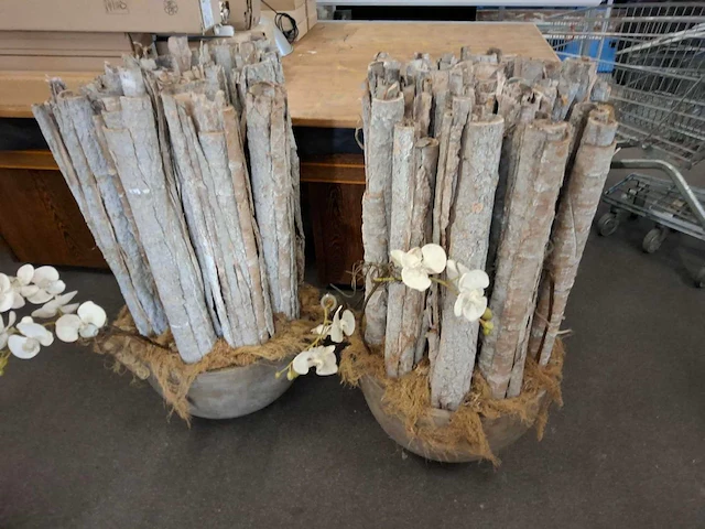Bloempot decoratie (4x) - afbeelding 5 van  5