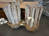 Bloempot decoratie (4x) - afbeelding 5 van  5