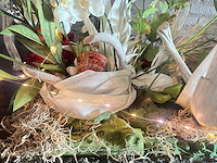 Bloempot met kunstbloemen (2x) - afbeelding 5 van  5