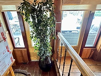 Bloempot met kunstplanten (2x) - afbeelding 3 van  4