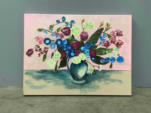 Bloemstilleven - schilderij - afbeelding 1 van  3