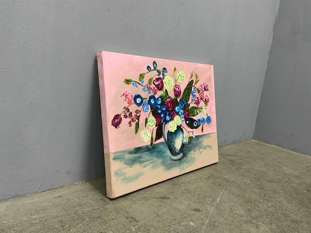 Bloemstilleven - schilderij - afbeelding 2 van  3