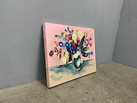 Bloemstilleven - schilderij - afbeelding 2 van  3