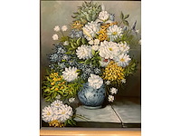 Bloemstilleven - wanddecoratie 60x74 cm - afbeelding 2 van  2