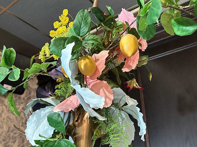 Bloemstuk kunstbloemen (2x) - afbeelding 2 van  4