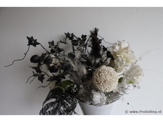 Bloemvaas incl. kunstbloemen - afbeelding 2 van  3