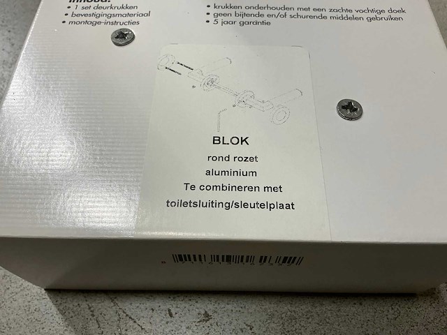 Blok rond rozet deurbeslag (38x) - afbeelding 2 van  2