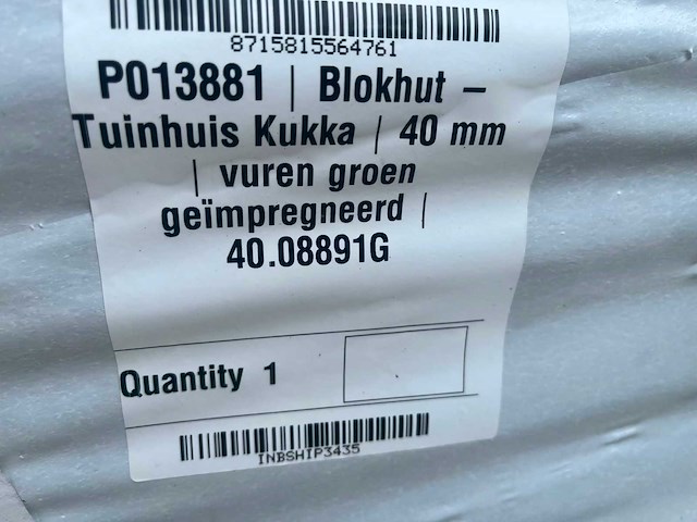 Blokhut - tuinhuis kukka 230x350x279cm - afbeelding 9 van  9